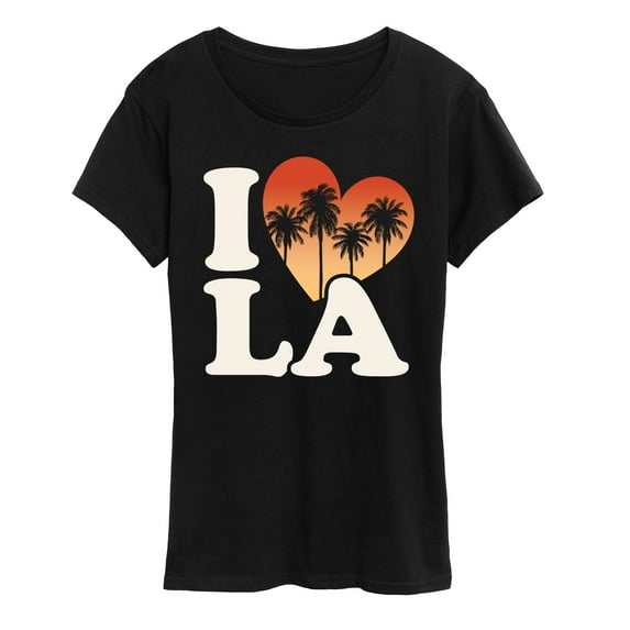 Instant Message - I Love LA - Women's Short Sleeve Graphic T-Shirt