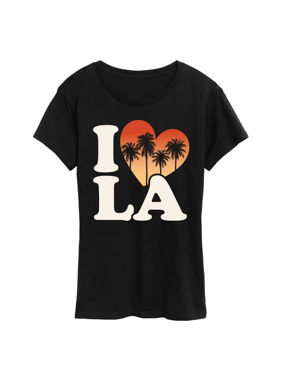 - I Love LA Women's Short Sleeve Graphic T-Shirt