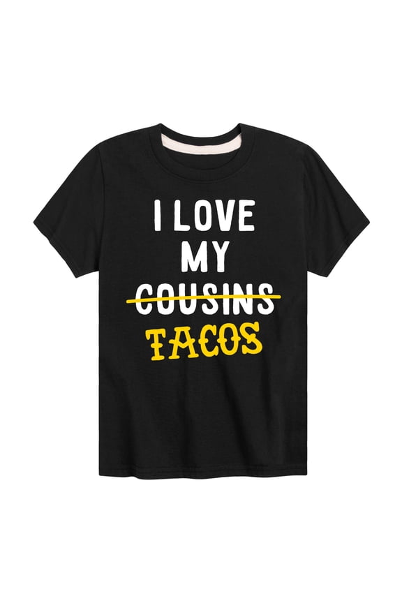 - I Love My Cousin's Tacos - Toddler And Youth Short Sleeve Graphic T-Shirt