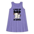 thumbnail image 1 of Instant Message - I Love My Dad A Lotl - Toddler & Youth Girls A-line Dress, 1 of 5