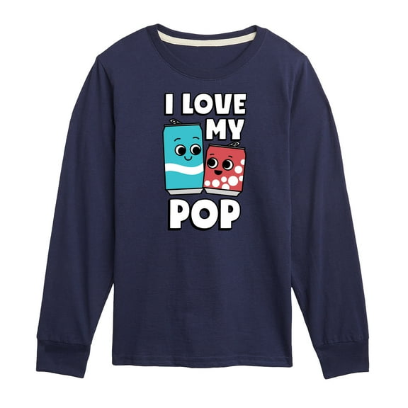 Instant Message - I Love My Pop - Toddler & Youth Long Sleeve Graphic T-Shirt