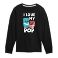thumbnail image 1 of Instant Message - I Love My Pop - Toddler & Youth Long Sleeve Graphic T-Shirt, 1 of 6