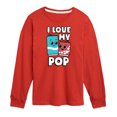 thumbnail image 1 of Instant Message - I Love My Pop - Toddler & Youth Long Sleeve Graphic T-Shirt, 1 of 6