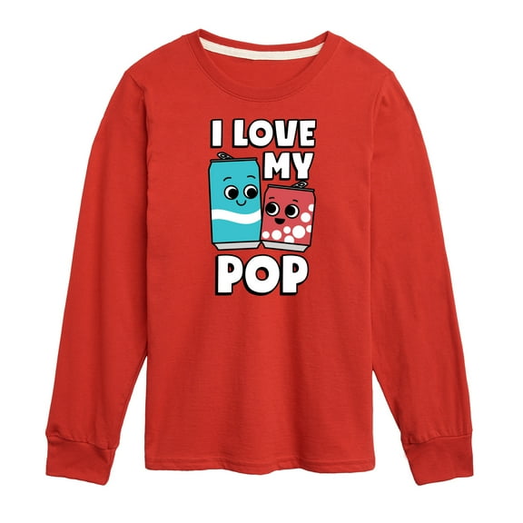 Instant Message - I Love My Pop - Toddler & Youth Long Sleeve Graphic T-Shirt