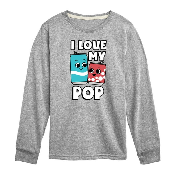 Instant Message - I Love My Pop - Toddler & Youth Long Sleeve Graphic T-Shirt