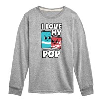 Instant Message - I Love My Pop - Toddler & Youth Long Sleeve Graphic T-Shirt