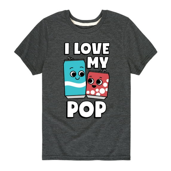 Instant Message - I Love My Pop - Toddler & Youth Short Sleeve Graphic T-Shirt
