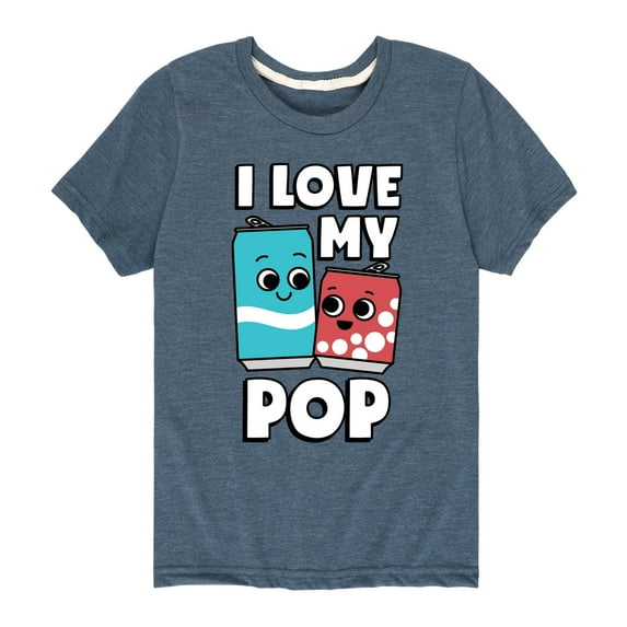 Instant Message - I Love My Pop - Toddler & Youth Short Sleeve Graphic T-Shirt