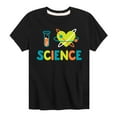 thumbnail image 1 of Instant Message - I Love Science - Toddler & Youth Short Sleeve Graphic T-Shirt, 1 of 5