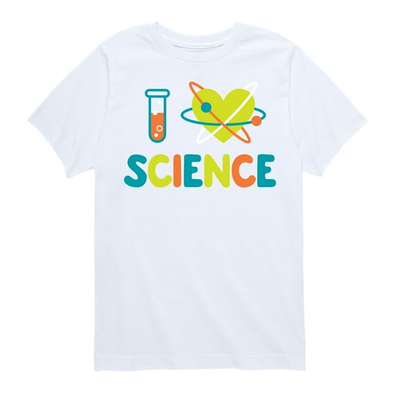 Instant Message - I Love Science - Toddler & Youth Short Sleeve Graphic T-Shirt