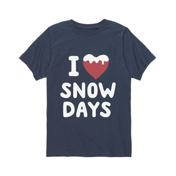 Instant Message - I Love Snow Days - Youth Short Sleeve Tee