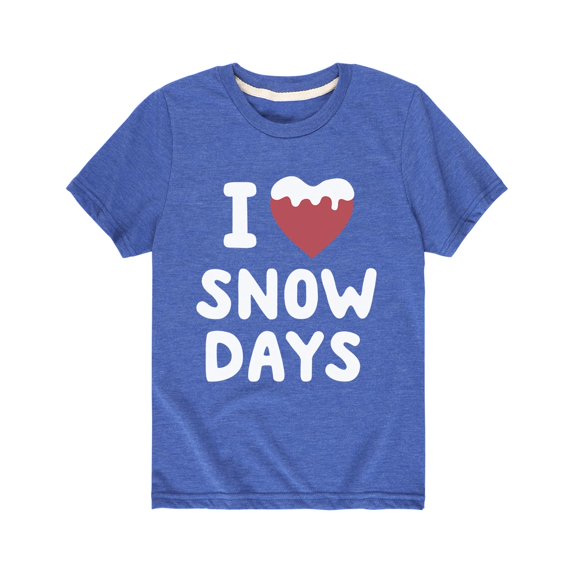 Instant Message - I Love Snow Days - Youth Short Sleeve Tee