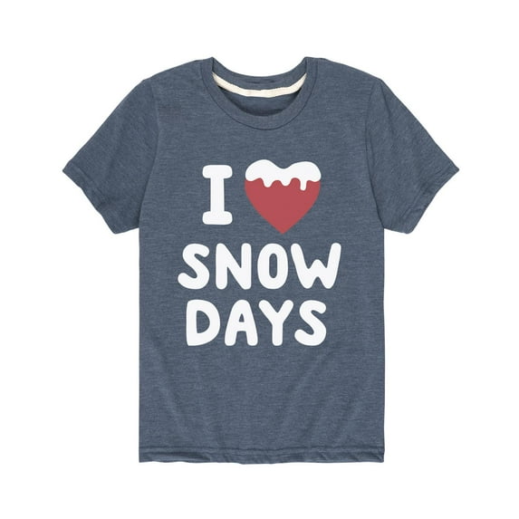 Instant Message - I Love Snow Days - Youth Short Sleeve Tee