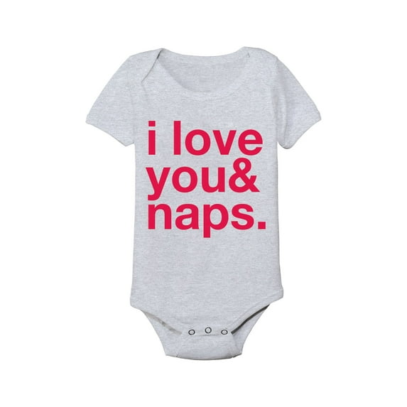 Instant Message - I Love You & Naps - Infant Baby One Piece