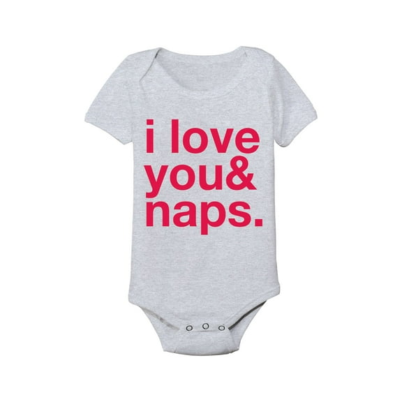 Instant Message - I Love You & Naps - Infant Baby One Piece