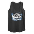 thumbnail image 1 of Instant Message - I Love You To The Coast And Back - Women's Racerback Tank Top, 1 of 6