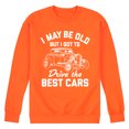 thumbnail image 1 of Instant Message - I May Be Old Drive Best Cars - Men's Crew Neck Fleece Pullover, 1 of 7