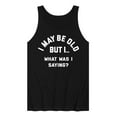 thumbnail image 1 of Instant Message - I May Be Old What Was I Saying - Men's Jersey Tank Top, 1 of 6