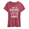 thumbnail image 1 of Instant Message - I May Be Vintage Best Bands - Women's Short Sleeve Graphic T-Shirt, 1 of 5
