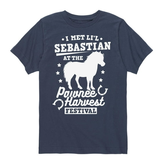 Instant Message - I Met Lil Sebastian At The Pawnee Harvest Festival - Youth Short Sleeve Tee