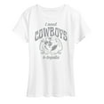 thumbnail image 1 of Instant Message - I Need Cowboys And Tequila - Women's Short Sleeve Graphic T-Shirt, 1 of 6