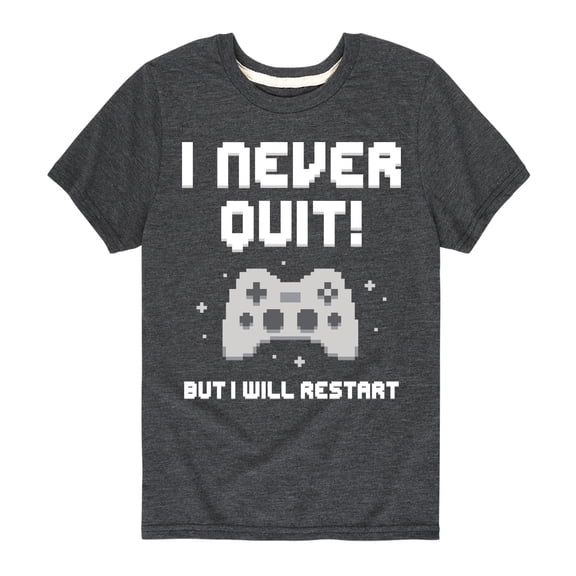 Instant Message - I Never Quit - Youth Long Sleeve Graphic T-shirt
