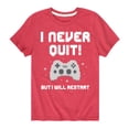 thumbnail image 1 of Instant Message - I Never Quit Short Sleeve Graphic T-Shirt, 1 of 5