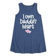 thumbnail image 1 of Instant Message - I Own Daddy's Heart - Toddler & Youth Girls A-line Dress, 1 of 6