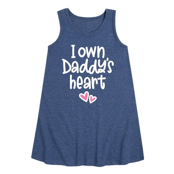 Instant Message - I Own Daddy's Heart - Toddler & Youth Girls A-line Dress