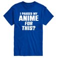 thumbnail image 1 of Instant Message - I Paused My Anime For This - Men's Short Sleeve Graphic T-Shirt, 1 of 6