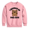 thumbnail image 1 of Instant Message - I Quokka Up This Cute - Toddler & Youth Crewneck Fleece Sweatshirt, 1 of 5