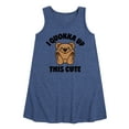 thumbnail image 1 of Instant Message - I Quokka Up This Cute - Toddler & Youth Girls A-line Dress, 1 of 6