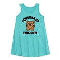 thumbnail image 1 of Instant Message - I Quokka Up This Cute - Toddler & Youth Girls A-line Dress, 1 of 5