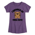 thumbnail image 1 of Instant Message - I Quokka Up This Cute - Toddler & Youth Girls Short Sleeve Graphic T-Shirt, 1 of 6