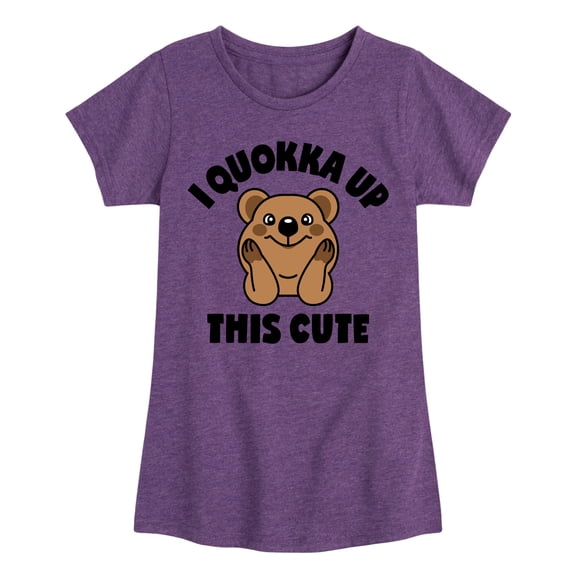 Instant Message - I Quokka Up This Cute - Toddler & Youth Girls Short Sleeve Graphic T-Shirt