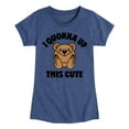 thumbnail image 1 of Instant Message - I Quokka Up This Cute - Toddler & Youth Girls Short Sleeve Graphic T-Shirt, 1 of 6