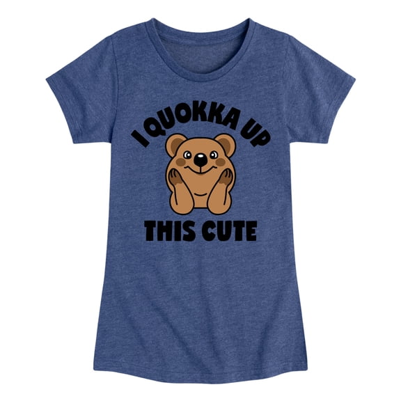 Instant Message - I Quokka Up This Cute - Toddler & Youth Girls Short Sleeve Graphic T-Shirt