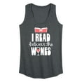 thumbnail image 1 of Instant Message - I Read Between The Wines - Women's Racerback Tank Top, 1 of 6