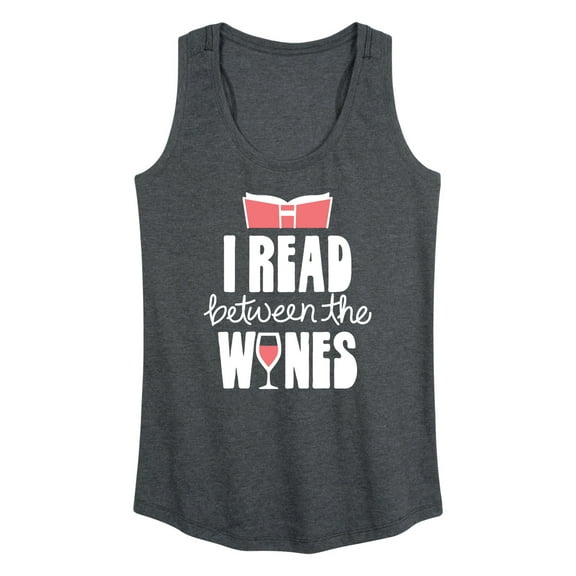 Instant Message - I Read Between The Wines - Women's Racerback Tank Top