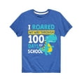 thumbnail image 1 of Instant Message - I Roared 100 Days School - Toddler Short Sleeve Tee, 1 of 5
