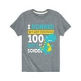 thumbnail image 1 of Instant Message - I Roared 100 Days School - Toddler Short Sleeve Tee, 1 of 5
