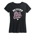 thumbnail image 1 of Instant Message - I Run A Girl Gang - Gift for Mom - Women's Short Sleeve Graphic T-Shirt, 1 of 5