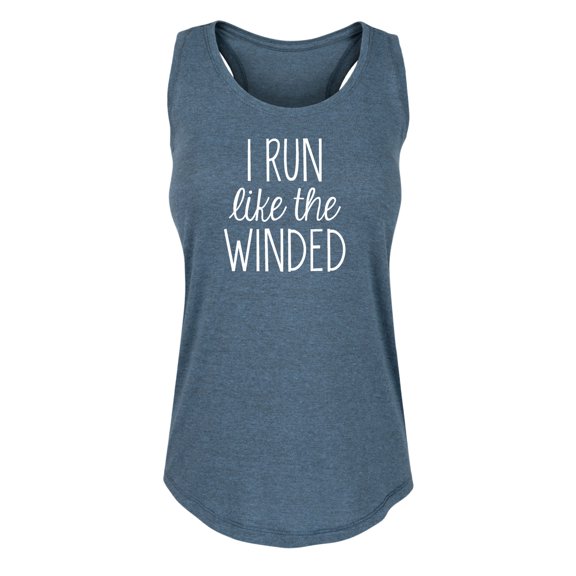 Instant Message - I Run Like The Winded - Ladies Racerback Tank