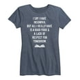thumbnail image 1 of Instant Message - I Say I Have Insomnia - Women's Short Sleeve Graphic T-Shirt, 1 of 5