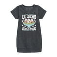 thumbnail image 1 of Instant Message - I Scream, You Scream - Ice Cream World Tour - Toddler & Youth Girls Fleece Dress, 1 of 5