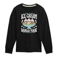 thumbnail image 1 of Instant Message - I Scream, You Scream - Ice Cream World Tour - Toddler & Youth Long Sleeve Graphic T-Shirt, 1 of 6