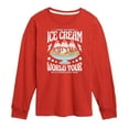 thumbnail image 1 of Instant Message - I Scream, You Scream - Ice Cream World Tour - Toddler & Youth Long Sleeve Graphic T-Shirt, 1 of 6