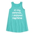 thumbnail image 1 of Instant Message - I Skipped Naptime - Toddler & Youth Girls A-line Dress, 1 of 5