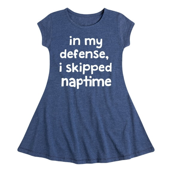 Instant Message - I Skipped Naptime - Toddler & Youth Girls Fit & Flare Dress