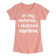 thumbnail image 1 of Instant Message - I Skipped Naptime - Toddler & Youth Girls Short Sleeve Graphic T-Shirt, 1 of 6